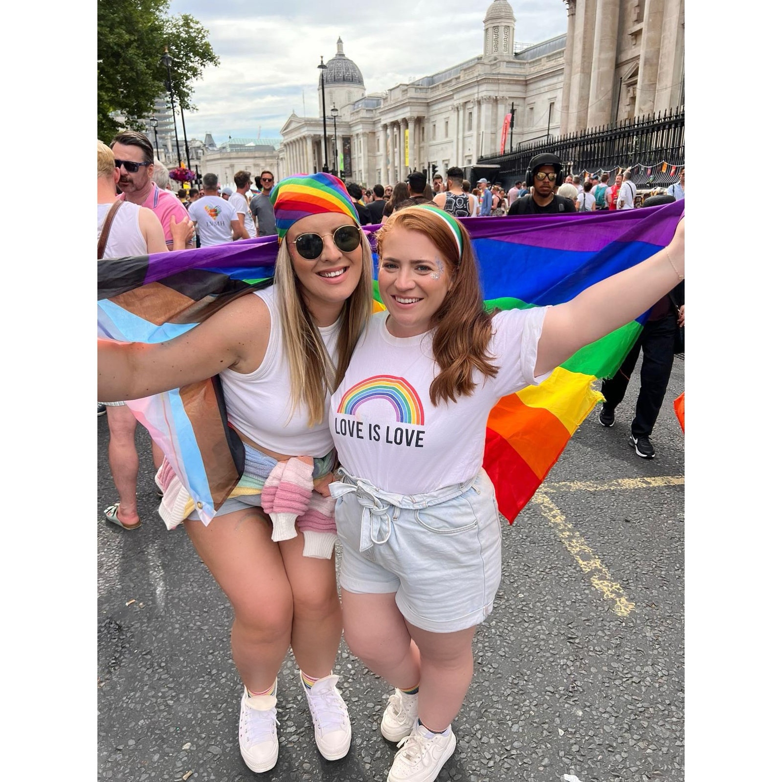 Hayley and Melissa celebrating Pride together